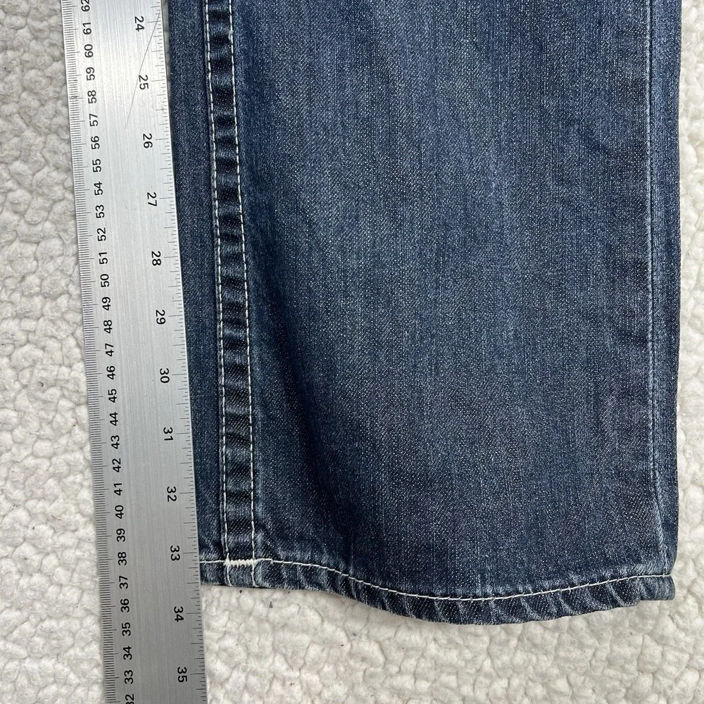 True Religion Jeans Men's 33 (Actual 35x33.5) Lonestar Straight Flap Pocket Y2K